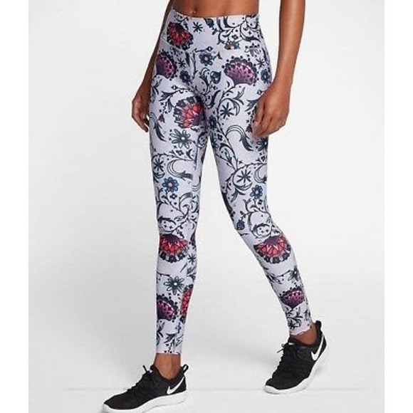 nike power floral leggings